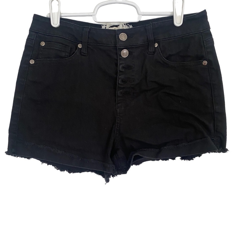 Altar'd State‎ Black Button Fly Denim Shorts Sz 28/7